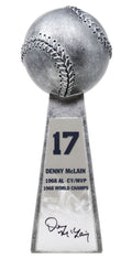 Denny McLain Signed Baseball World Champion 14 Inch Replica Silver Trophy - MCLTRO100 - Denny McLain Signed Baseball World Champion 14 Inch Replica Silver Trophy product image