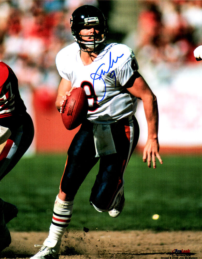 Jim McMahon Signed Chicago Bears Scrambling With Football 8x10 Photo - MCM08P305 - Jim McMahon Signed Chicago Bears Scrambling With Football 8x10 Photo product image