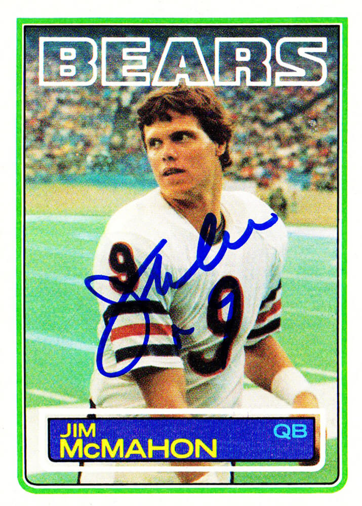 Jim McMahon Signed Chicago Bears 1983 Topps Rookie Card #33 - MCMCAR301 - Jim McMahon Signed Chicago Bears 1983 Topps Rookie Card #33 product image