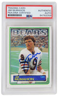 Jim McMahon Signed Chicago Bears 1983 Topps Rookie Football Trading Card #33 (PSA Encapsulated) - MCMCAR303 - Jim McMahon Signed Chicago Bears 1983 Topps Rookie Football Trading Card #33 (PSA Encapsulated) product image