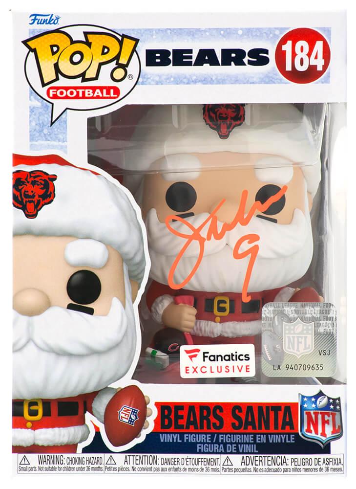 Jim McMahon Signed Chicago Bears SANTA Funko Pop Doll #184 - MCMFUN300 - Jim McMahon Signed Chicago Bears SANTA Funko Pop Doll #184 product image