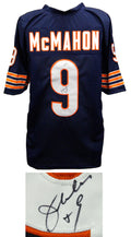 Jim McMahon Signed Navy Custom Throwback Jersey - MCMJRY300 - Jim McMahon Signed Navy Custom Throwback Jersey product image