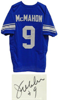 Jim McMahon Signed Blue Custom Throwback Football Jersey - MCMJRY302 - Jim McMahon Signed Blue Custom Throwback Football Jersey product image