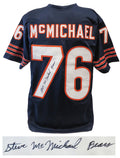 Steve McMichael Signed Navy Custom Football Jersey w/Bears - MCMJRY315 - Steve McMichael Signed Navy Custom Football Jersey w/Bears product image