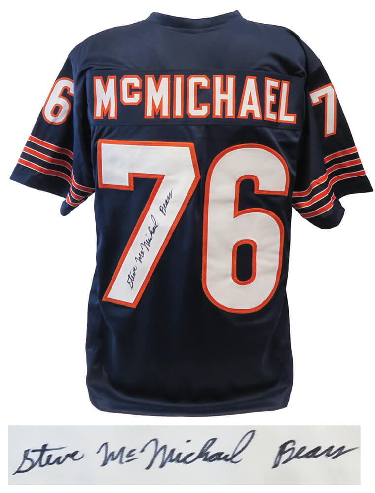 Steve McMichael Signed Navy Custom Football Jersey w/Bears - MCMJRY315 - Steve McMichael Signed Navy Custom Football Jersey w/Bears product image