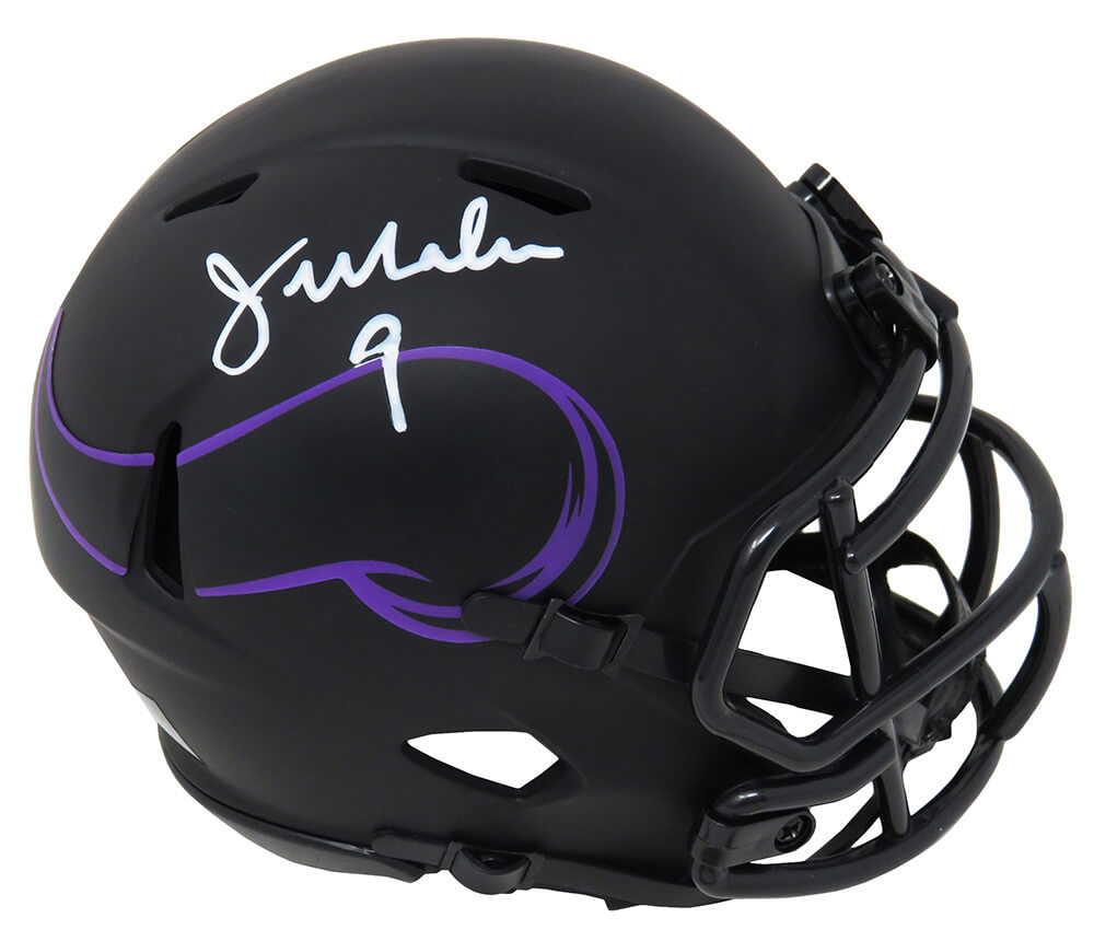 Jim McMahon Signed Minnesota Vikings Eclipse Matte Riddell Speed Mini Helmet - MCMMIN303 - Jim McMahon Signed Minnesota Vikings Eclipse Matte Riddell Speed Mini Helmet product image