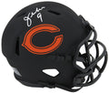 Jim McMahon Signed Chicago Bears Eclipse Black Matte Riddell Speed Mini Helmet - MCMMIN306 - Jim McMahon Signed Chicago Bears Eclipse Black Matte Riddell Speed Mini Helmet product image