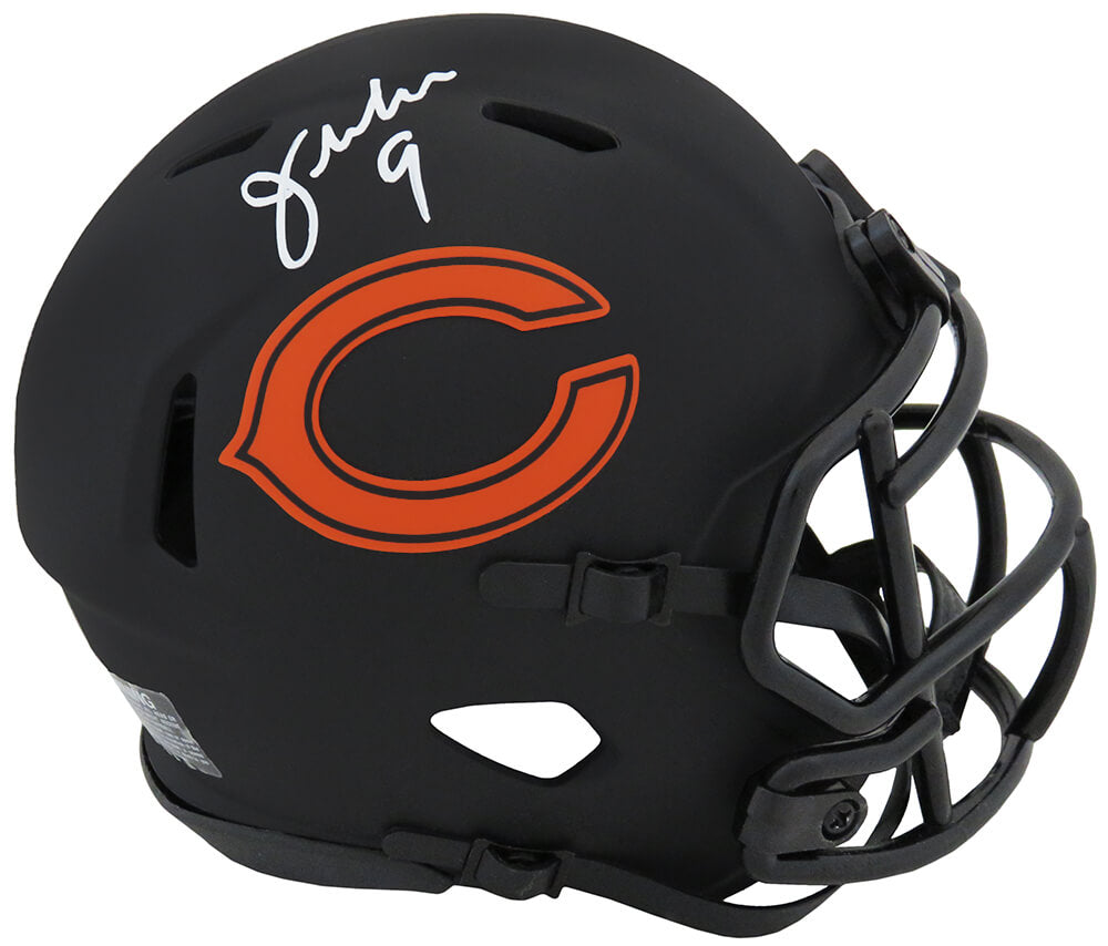 Jim McMahon Signed Chicago Bears Eclipse Black Matte Riddell Speed Mini Helmet - MCMMIN306 - Jim McMahon Signed Chicago Bears Eclipse Black Matte Riddell Speed Mini Helmet product image