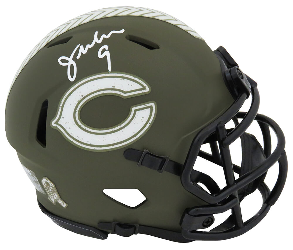 Jim McMahon Signed Chicago Bears Salute to Service Riddell Speed Mini Helmet - MCMMIN309 - Jim McMahon Signed Chicago Bears Salute to Service Riddell Speed Mini Helmet product image