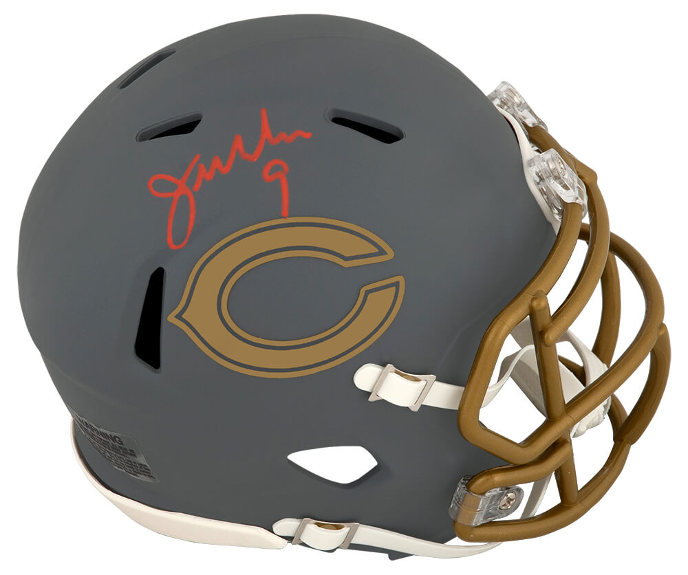 Jim McMahon Signed Chicago Bears SLATE Riddell Speed Mini Helmet - MCMMIN320 - Jim McMahon Signed Chicago Bears SLATE Riddell Speed Mini Helmet product image
