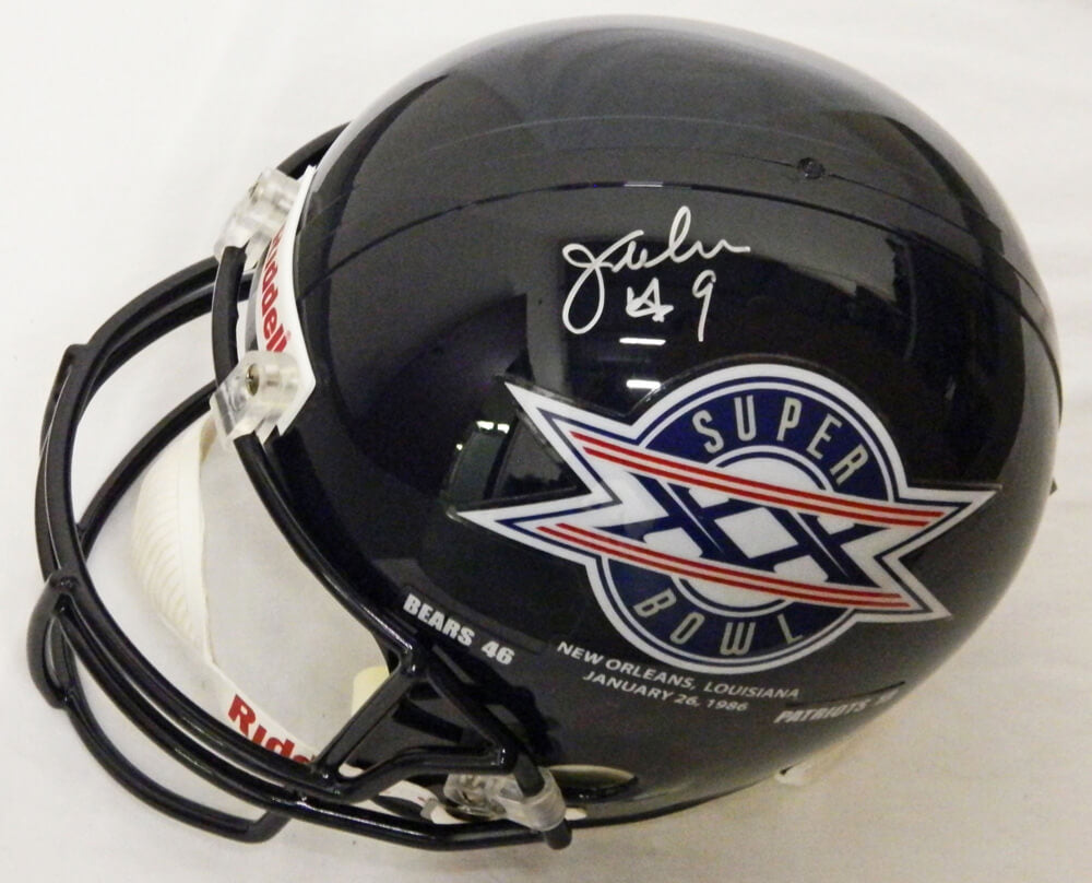 Jim McMahon Signed Bears / SB XX Champs Logo Riddell F/S Replica Helmet - MCMREP301 - Jim McMahon Signed Bears / SB XX Champs Logo Riddell F/S Replica Helmet product image