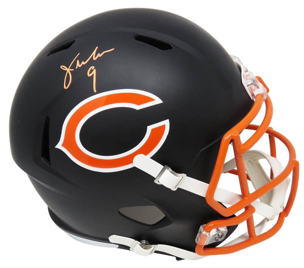 Jim McMahon Signed Chicago Bears Flat Black Matte Riddell Speed Full Size Replica Helmet - MCMREP304 - Jim McMahon Signed Chicago Bears Flat Black Matte Riddell Speed Full Size Replica Helmet product image