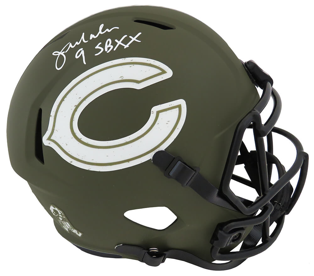 Jim McMahon Signed Chicago Bears Salute to Service Riddell Full Size Speed Replica Helmet w/SB XX - MCMREP309 - Jim McMahon Signed Chicago Bears Salute to Service Riddell Full Size Speed Replica Helmet w/SB XX product image