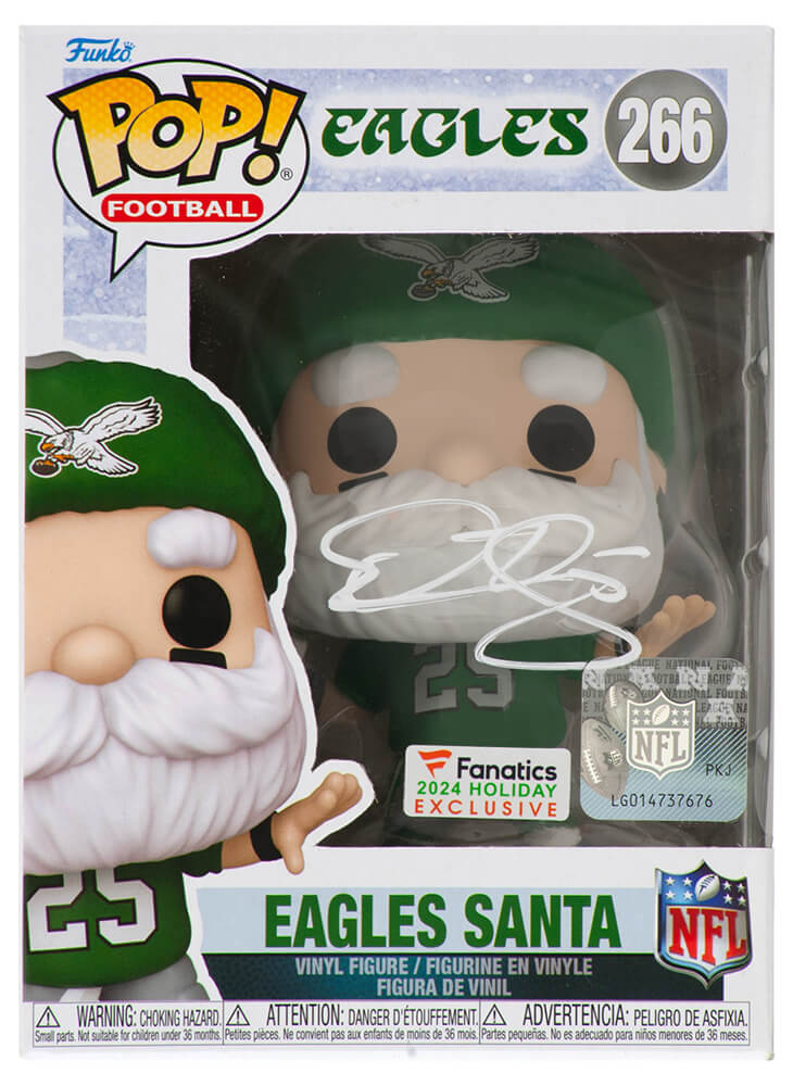 Donovan McNabb Signed Philadelphia Eagles 'SANTA' Funko Pop Doll #266 - MCNFUN300 - Donovan McNabb Signed Philadelphia Eagles 'SANTA' Funko Pop Doll #266 product image