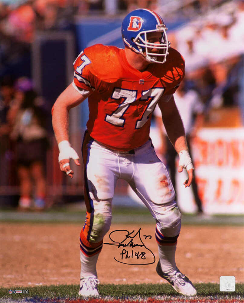 Karl Mecklenburg Signed Denver Broncos Action 16x20 Photo - MEC16P300 - Karl Mecklenburg Signed Denver Broncos Action 16x20 Photo product image