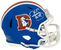 Karl Mecklenburg Signed Denver Broncos Throwback D Logo Riddell Speed Mini Helmet - MECMIN300 - Karl Mecklenburg Signed Denver Broncos Throwback D Logo Riddell Speed Mini Helmet product image