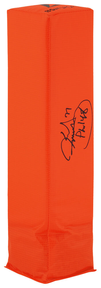 Karl Mecklenburg Signed BSN Orange Football Endzone Pylon - MECPYL300 - Karl Mecklenburg Signed BSN Orange Football Endzone Pylon product image
