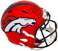 Karl Mecklenburg Signed Denver Broncos FLASH Riddell Full Size Speed Replica Helmet w/Albino Rhino - MECREP301 - Karl Mecklenburg Signed Denver Broncos FLASH Riddell Full Size Speed Replica Helmet w/Albino Rhino product image