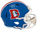 Karl Mecklenburg Signed Denver Broncos Throwback Riddell Full Size Speed Replica Helmet - MECREP302 - Karl Mecklenburg Signed Denver Broncos Throwback Riddell Full Size Speed Replica Helmet product image