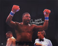 Ray Mercer Signed  Boxing Arms Raised 16x20 Photo w/Merciless - MER16P500 - Ray Mercer Signed Boxing Arms Raised 16x20 Photo w/Merciless product image
