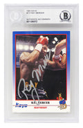 Ray Mercer Signed 1991 Kayo Boxing Trading Card #117 - (Beckett Encapsulated) - MERCAR500 - Ray Mercer Signed 1991 Kayo Boxing Trading Card #117 - (Beckett Encapsulated) product image