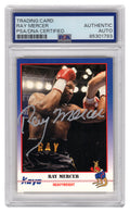 Ray Mercer Signed 1991 Kayo Boxing Trading Card #117 - (PSA Encapsulated) - MERCAR510 - Ray Mercer Signed 1991 Kayo Boxing Trading Card #117 - (PSA Encapsulated) product image