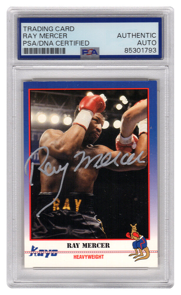 Ray Mercer Signed 1991 Kayo Boxing Trading Card #117 - (PSA Encapsulated) - MERCAR510 - Ray Mercer Signed 1991 Kayo Boxing Trading Card #117 - (PSA Encapsulated) product image