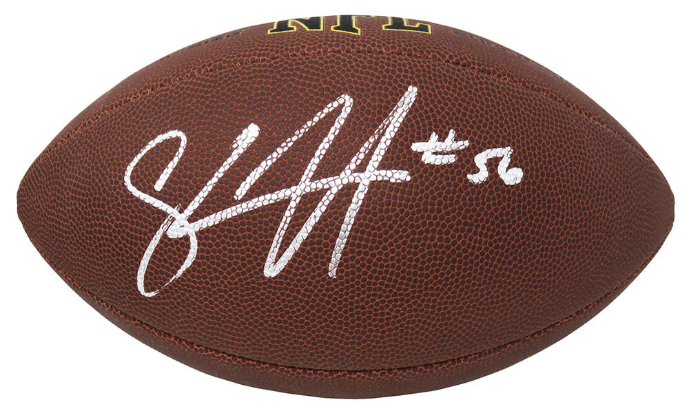 Shawne Merriman Signed Wilson Super Grip Full Size NFL Football - MERFTB300 - Shawne Merriman Signed Wilson Super Grip Full Size NFL Football product image