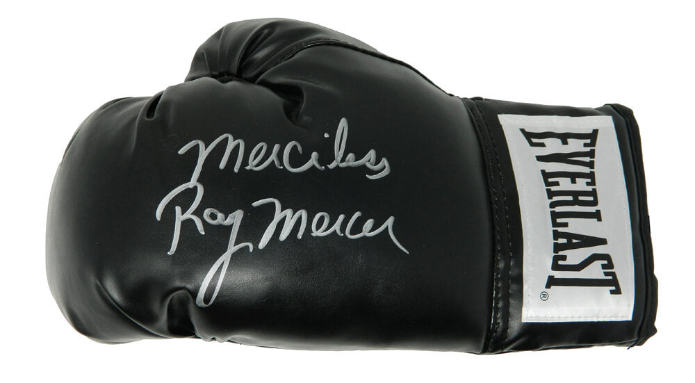 Ray Mercer Signed Everlast Black Boxing Glove - MERGLV504 - Ray Mercer Signed Everlast Black Boxing Glove product image