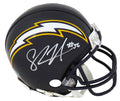 Shawne Merriman Signed Chargers Throwback Navy Riddell Mini Helmet - MERMIN300 - Shawne Merriman Signed Chargers Throwback Navy Riddell Mini Helmet product image