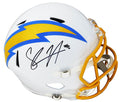 Shawne Merriman Signed Chargers Riddell Full Size Speed Replica Helmet - MERREP300 - Shawne Merriman Signed Chargers Riddell Full Size Speed Replica Helmet product image