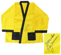 Ray Mercer Signed Yellow Boxing Robe w/Merciless - MERROB500 - Ray Mercer Signed Yellow Boxing Robe w/Merciless product image