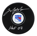 Mark Messier Signed New York Rangers Logo Hockey Puck w/HOF'07 - MESPUC401 - Mark Messier Signed New York Rangers Logo Hockey Puck w/HOF'07 product image