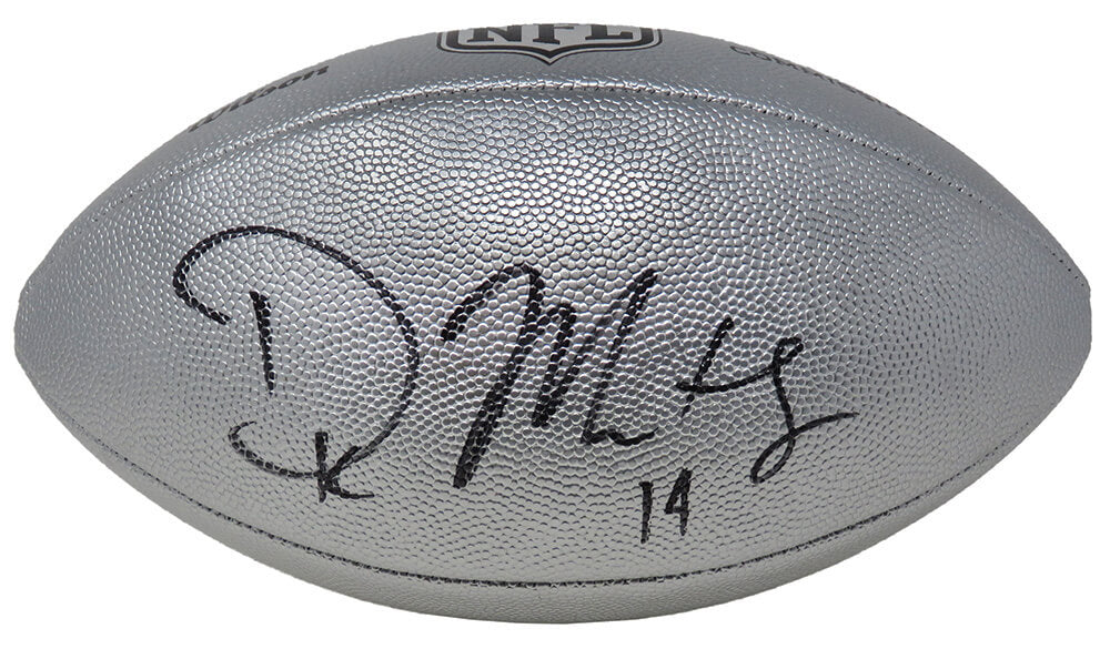 D.K. (DK) Metcalf Signed Wilson Duke Silver Metallic NFL Full Size Replica Football - METFTB301 - D.K. (DK) Metcalf Signed Wilson Duke Silver Metallic NFL Full Size Replica Football product image