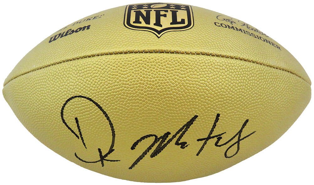 D.K. (DK) Metcalf Signed Wilson Duke Gold Metallic NFL Full Size Replica Football - METFTB303 - D.K. (DK) Metcalf Signed Wilson Duke Gold Metallic NFL Full Size Replica Football product image