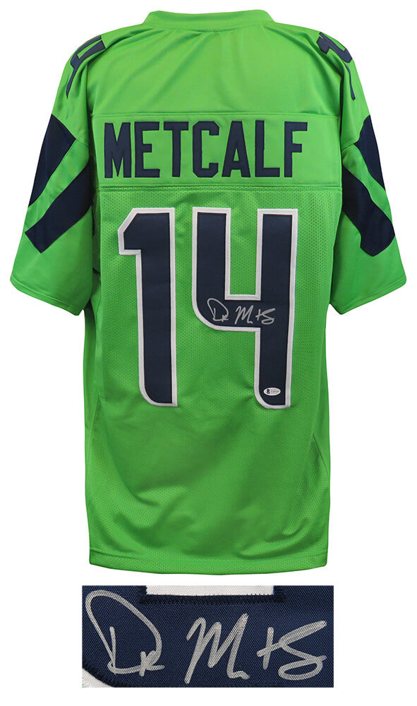 D.K. (DK) Metcalf Signed Green Custom Football Jersey - (Beckett) - METJRY300 - D.K. (DK) Metcalf Signed Green Custom Football Jersey - (Beckett) product image