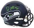 D.K. (DK) Metcalf Signed Seattle Seahawks Navy Riddell Speed Mini Helmet (Beckett) - METMIN302 - D.K. (DK) Metcalf Signed Seattle Seahawks Navy Riddell Speed Mini Helmet (Beckett) product image