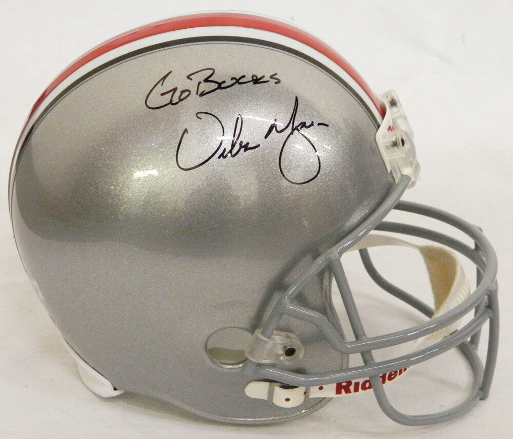 Urban Meyer Signed Ohio State Riddell Full-Size Replica Helmet w/Go Bucks! - MEYREP300 - Urban Meyer Signed Ohio State Riddell Full-Size Replica Helmet w/Go Bucks! product image
