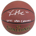 Khris Middleton Signed Spalding Indoor/Outdoor NBA Basketball w/2021 NBA Champs - MIDBSK201 - Khris Middleton Signed Spalding Indoor/Outdoor NBA Basketball w/2021 NBA Champs product image