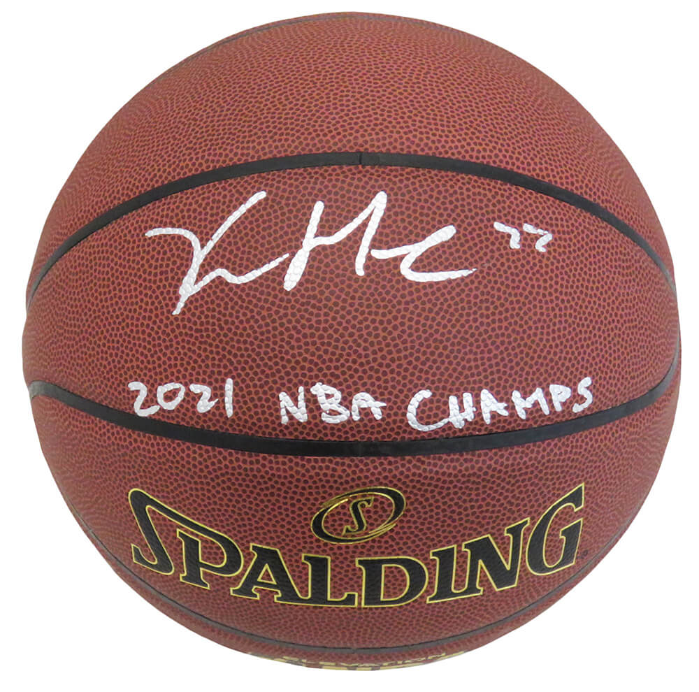 Khris Middleton Signed Spalding Indoor/Outdoor NBA Basketball w/2021 NBA Champs - MIDBSK201 - Khris Middleton Signed Spalding Indoor/Outdoor NBA Basketball w/2021 NBA Champs product image