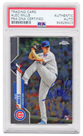 Alec Mills Signed Chicago Cubs 2020 Topps Chrome Update Baseball Rookie Card #U7 - (PSA Encapsulated) - MILCAR102 - Alec Mills Signed Chicago Cubs 2020 Topps Chrome Update Baseball Rookie Card #U7 - (PSA Encapsulated) product image