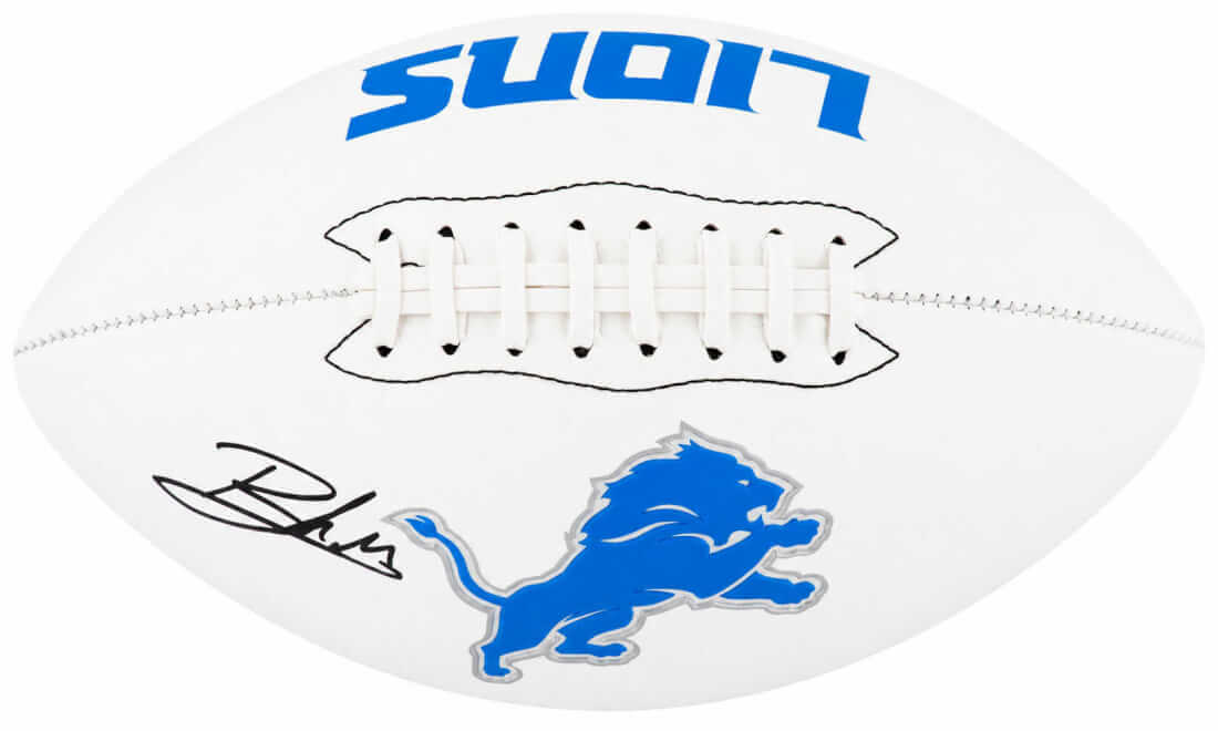 Blake Miller Signed Detroit Lions Franklin White Logo Football - MILFTB300 - Blake Miller Signed Detroit Lions Franklin White Logo Football product image