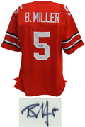 Braxton Miller Signed Red Custom College Football Jersey - PSA - MILJRY300 - Braxton Miller Signed Red Custom College Football Jersey - PSA product image