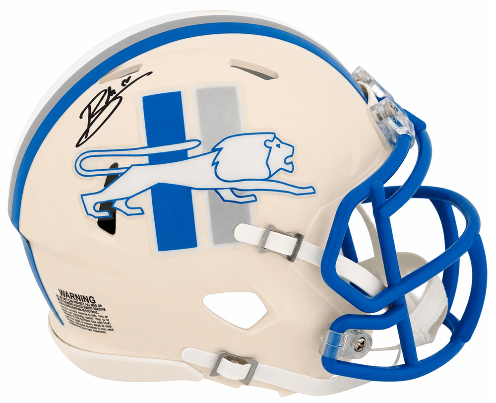 Blake Miller Signed Detroit Lions RETRO Riddell Speed Mini Helmet - MILMIN302 - Blake Miller Signed Detroit Lions RETRO Riddell Speed Mini Helmet product image