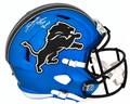 Blake Miller Signed Detroit Lions 2024 Alternate Blue Riddell Full Size Speed Replica Helmet w/Restore the Roar - MILREP301 - Blake Miller Signed Detroit Lions 2024 Alternate Blue Riddell Full Size Speed Replica Helmet w/Restore the Roar product image