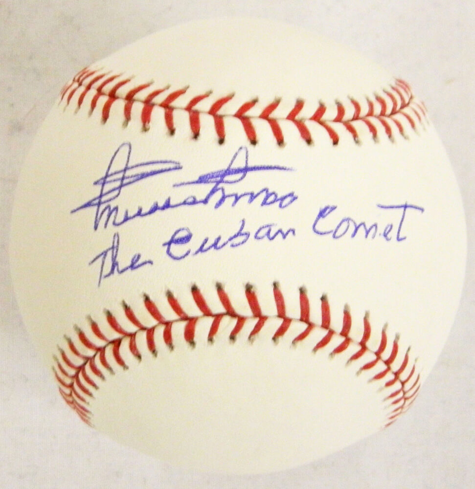 Minnie Minoso Signed MLB Baseball w/The Cuban Comet - MINBSB100 - Minnie Minoso Signed MLB Baseball w/The Cuban Comet product image