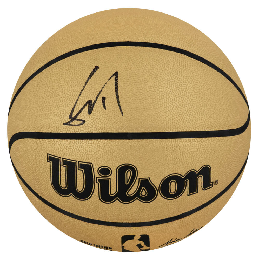 Yao Ming Signed Wilson Gold NBA Basketball - MINBSK202 - Yao Ming Signed Wilson Gold NBA Basketball product image