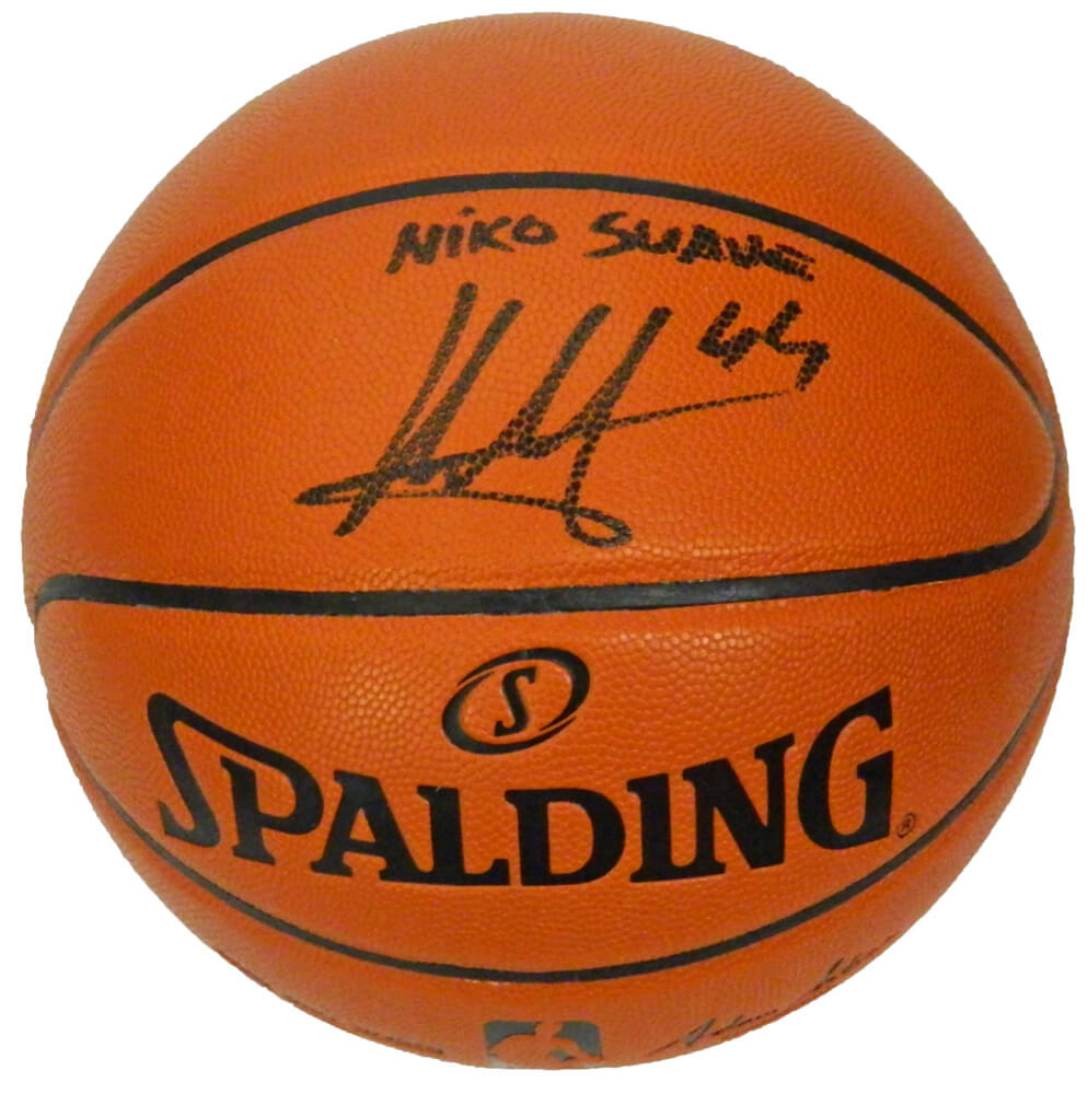 Nikola Mirotic Signed Spalding NBA Game Series Replica Basketball w/Niko Suave - MIRBSK203 - Nikola Mirotic Signed Spalding NBA Game Series Replica Basketball w/Niko Suave product image