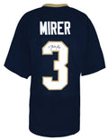 Rick Mirer Signed Navy Custom College Football Jersey - MIRJRY300 - Rick Mirer Signed Navy Custom College Football Jersey product image