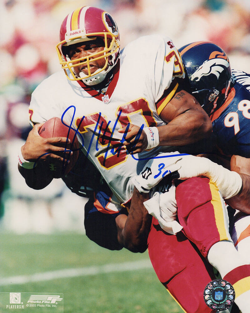 Brian Mitchell Signed Washington Football Team White Jersey vs. Broncos 8x10 Photo - MIT08P305 - Brian Mitchell Signed Washington Football Team White Jersey vs. Broncos 8x10 Photo product image
